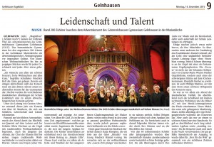 Das Weihnachtskonzert des GGG im Gelnhäuser Tageblatt