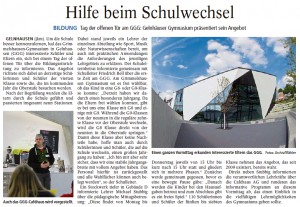 Gelnhäuser Tageblatt vom 26.1.2016